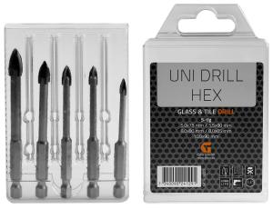 Uni Drill Hex, 4-skärig kakelborr-Gson