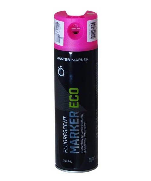 Master Marker Eco Permanent Fluorescent Cerise 500ml 6st/fp