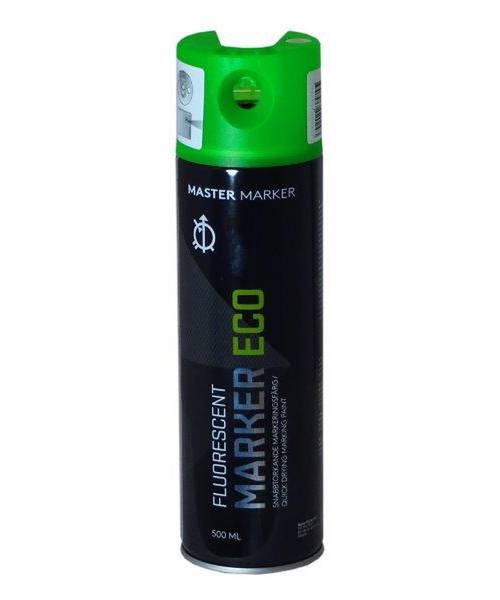 Master Marker Eco Permanent Fluorescent Green 500ml 6st/fp