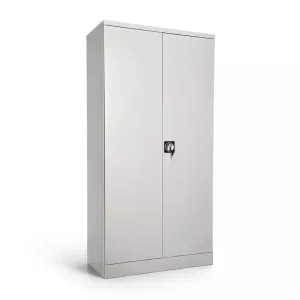 Förvaringsskåp, HxBxD 1950x915x421mm, ljusgrå RAL 7035
