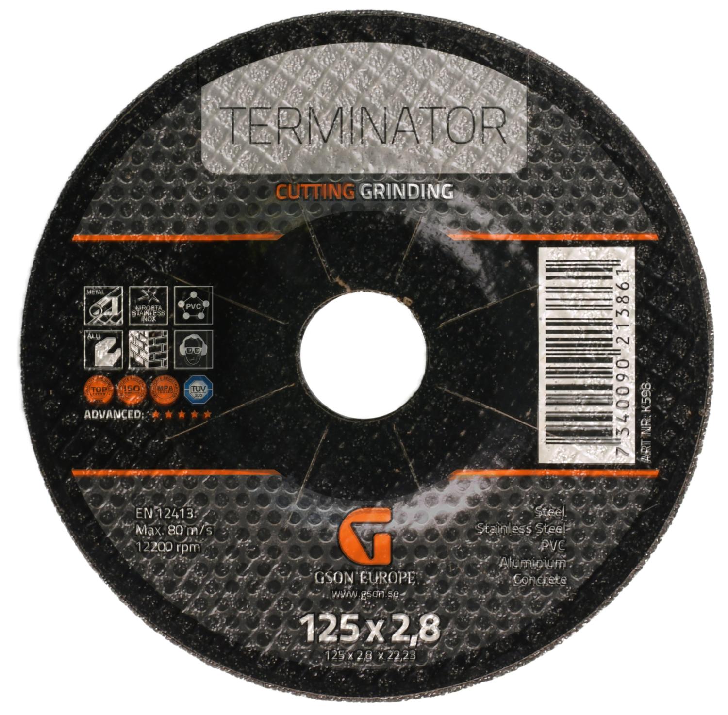 Kapskiva Terminator 125x2,8mm