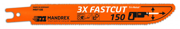 MANDREX 3X-FASTCUT Reciprocating Blade - 150 (2st/förp)