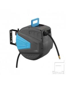 15m 3/8" slangupprullare luft/vatten slowmotion