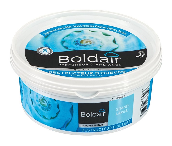 BOLDAIR - Destructeur d'Odeurs en Gel Thé Vert & Aloe Vera - Neutralise les Mauvaises Odeurs & Parfume l'Air - Made in France - Boîte Diffuseuse 300 g BOLDAIR - Destructeur d'Odeurs en Gel Thé Vert & Aloe Vera - Neutralise les Mauvaises Odeurs & Parfume l'Air - Made in France - Boîte Diffuseuse 300 g