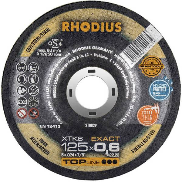 RHODIUS XTK6 Exact 125x0,6x22,23 (50 stk förp)