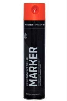 Master Marker Permanent Solid Orange 600ml