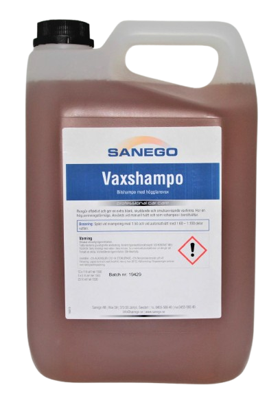 Sanego Vaxschampo - 5 Liter