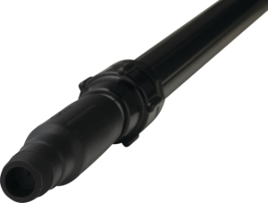 Vikan Aluminiumsteleskopskaft, 1575 - 2780 mm, Ø32 mm, Svart