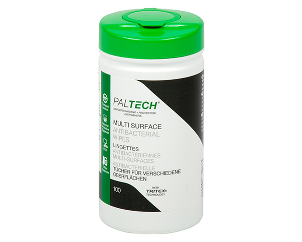 Paltech Antibakteriell våtservett för fordon och händer