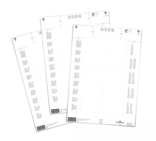 Etiketter till etiketthållare 140/90 x 65 mm
