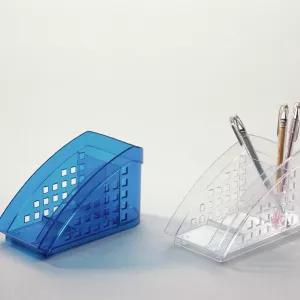 Penn & prylställ TREND – Transparent Blå