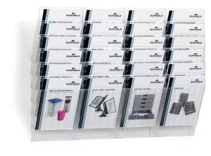 FLEXIBOXX  6 A4 stående brochyrfack – Svart