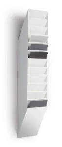 FLEXIBOXX  12 A4 stående brochyrfack – Vit