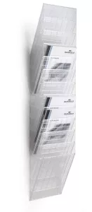 FLEXIBOXX  12 A4 stående brochyrfack – Transparent