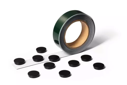 Självhäftande magnettejp 5 m  +  magneter