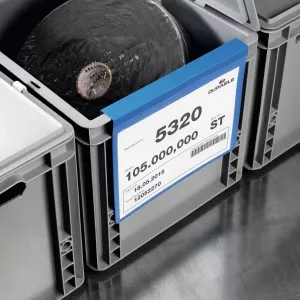 Pallficka A4L vikbar kant – Blå
