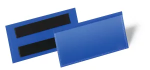 Etiketthållare 100x38 mm magnetisk – Blå