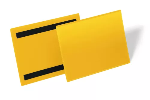 Plastficka A5L magnetisk – Gul