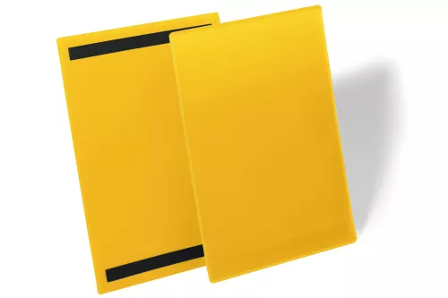 Plastficka A4S magnetisk – Gul