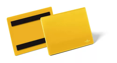 Plastficka A6L magnetisk – Gul