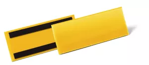 Etiketthållare 1/2 A5L, 210x74 magnetisk – Gul
