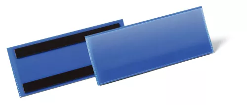 Etiketthållare 1/2 A5L, 210x74 magnetisk – Blå