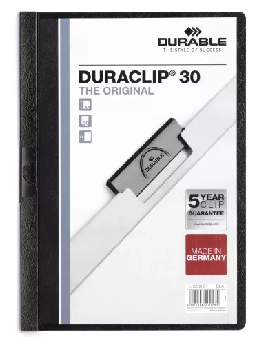 Klämmapp DURACLIP® 30 – Svart