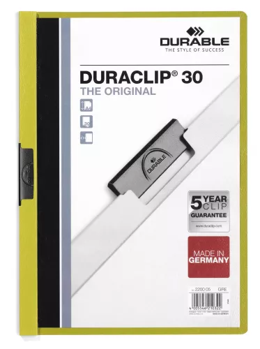Klämmapp DURACLIP® 30 – Limegrön