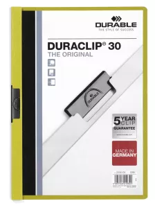 Klämmapp DURACLIP® 30 – Limegrön