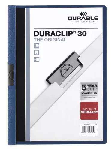 Klämmapp DURACLIP® 30 – Mörkblå
