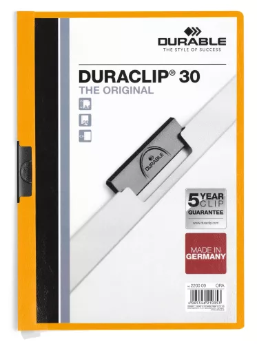 Klämmapp DURACLIP® 30 – Orange