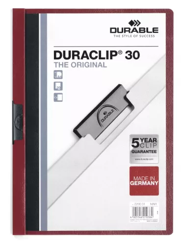 Klämmapp DURACLIP® 30 – Vinröd