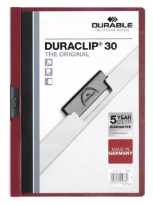 Klämmapp DURACLIP® 30 – Vinröd