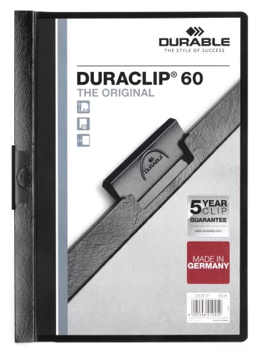 Klämmapp DURACLIP® 60 – Svart