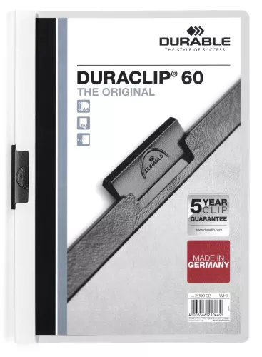 Klämmapp DURACLIP® 60 – Vit