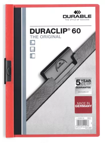 Klämmapp DURACLIP® 60 – Röd