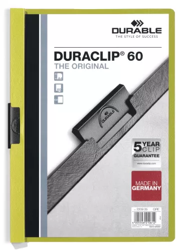 Klämmapp DURACLIP® 60 – Limegrön