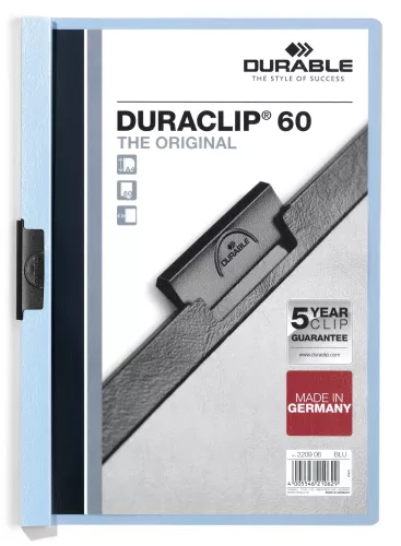Klämmapp DURACLIP® 60 – Ljusblå