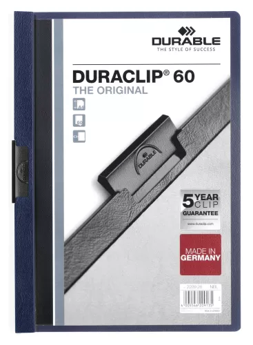 Klämmapp DURACLIP® 60 – Midnattsblå