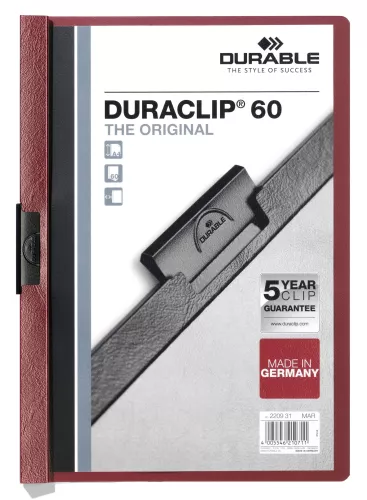 Klämmapp DURACLIP® 60 – Vinröd