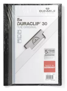 Klämmapp DURACLIP® 30 konsumentfrp – Svart
