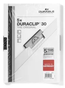 Klämmapp DURACLIP® 30 konsumentfrp – Vit