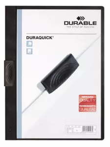 Klämmapp DURAQUICK® 20 A4 – Svart