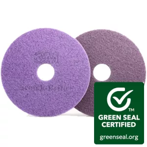 3M rondell 17'' lila diamant – högpresterande diamantpad för daglig rengöring och glansförbättring av golv