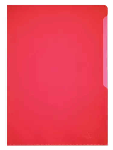 Plastmapp STANDARD A4 PP 100 st – Röd