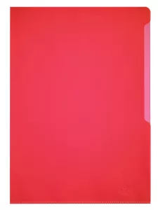 Plastmapp STANDARD A4 PP 100 st – Röd