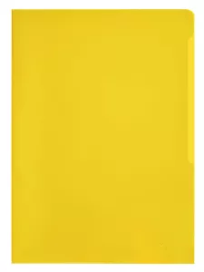 Plastmapp STANDARD A4 PP 100 st – Gul