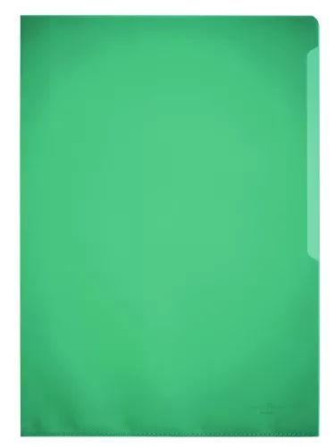 Plastmapp STANDARD A4 PP 100 st – Grön