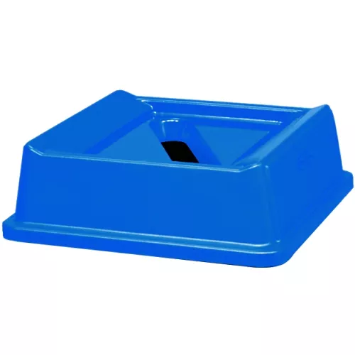 Grå fyrkantig förvaringsbehållare från Rubbermaid, 132,5 liter, med tättslutande lock