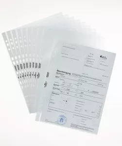 Plastficka för pärm PREMIUM A4 PP 100 st/påse